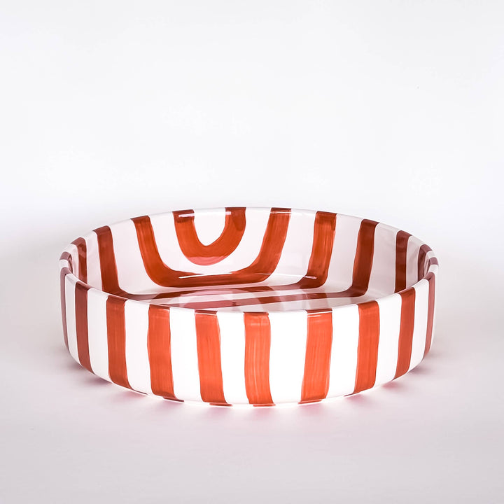 Stripes Bolle - Stor - Cotto orange