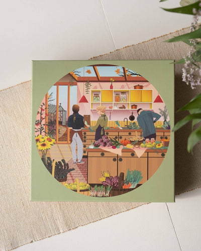 FRESH FROM THE GARDEN - Rundt puslespill med 1000 brikker