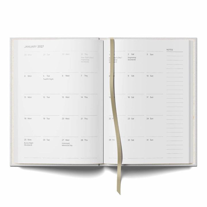 2027 A5 Diary - Week-to-View - Buon Appetito Check