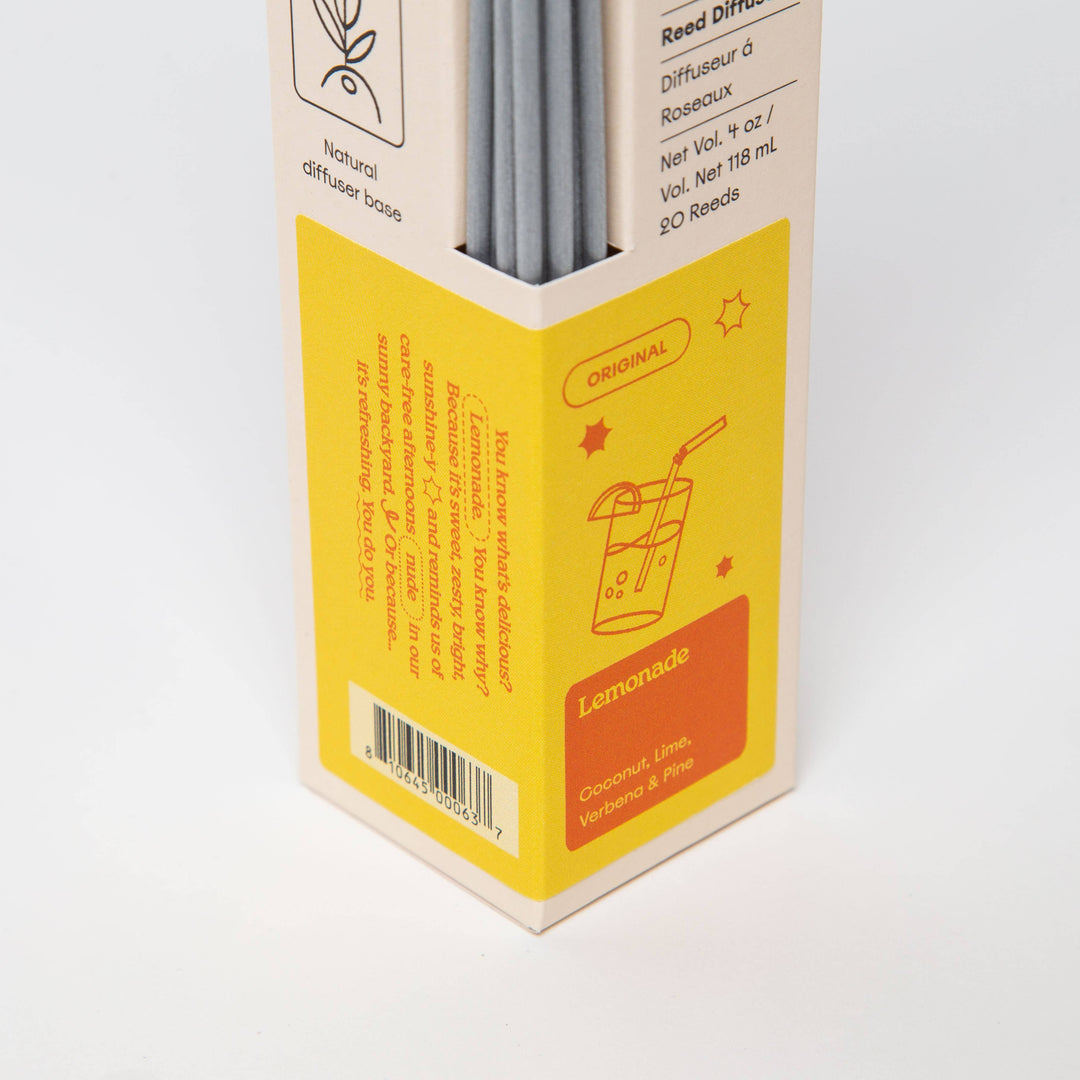 Lemonade - Coconut, Lime, Verbena &amp; Pine - 4oz Reed Diffuser
