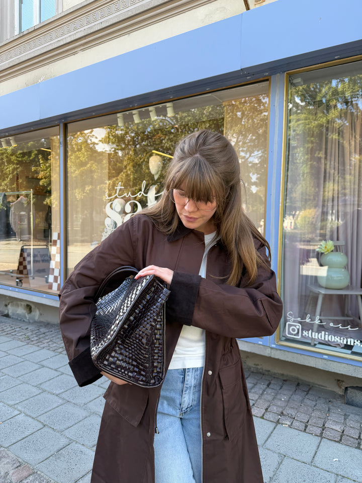 Yasanca Ls Parka Coat S. Noos - Coffee Bean