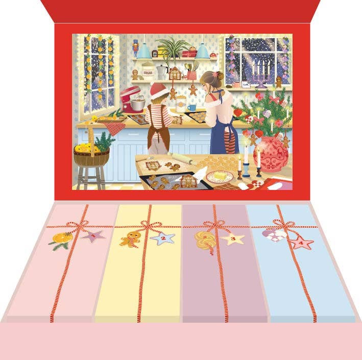 SWEET DECEMBER - Puslespillkalender med 1000 brikker