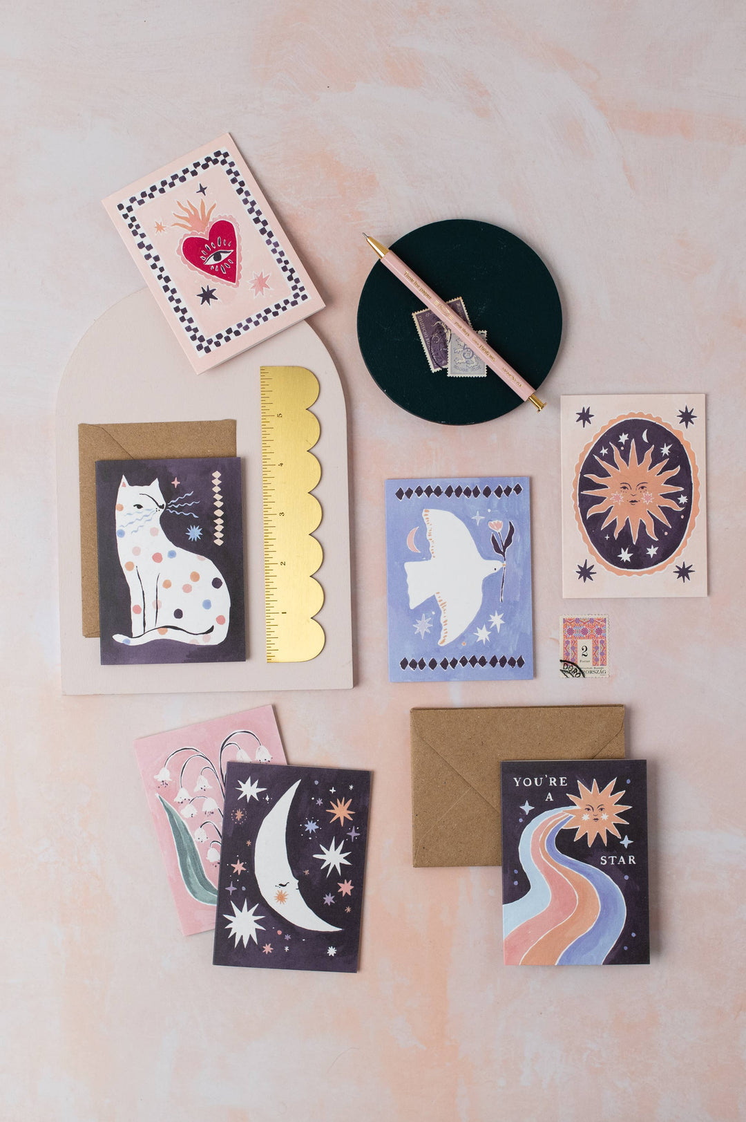 Smiling Sun - Lite kort