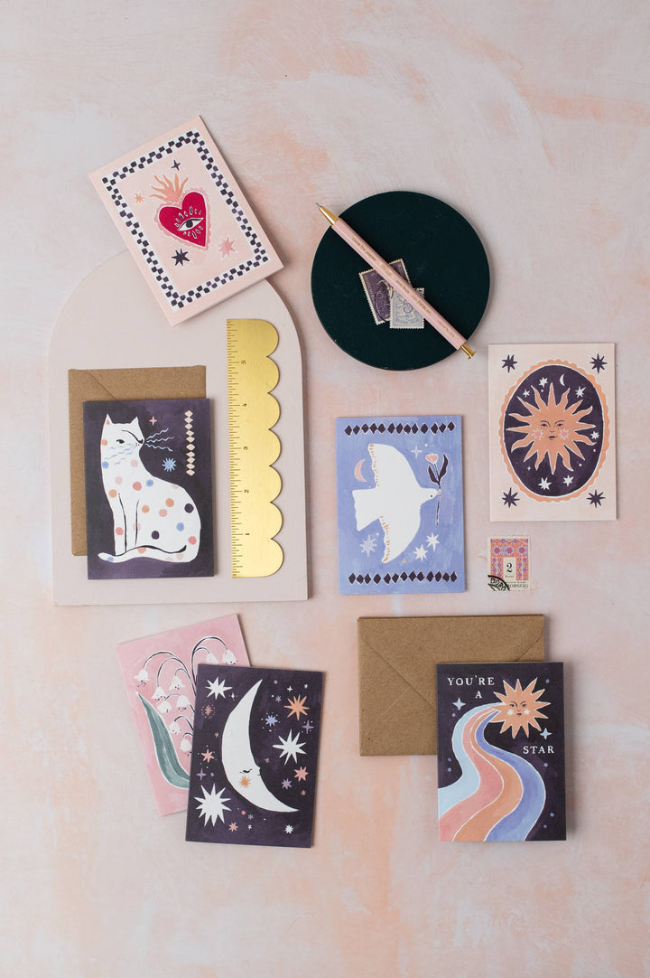 Smiling Sun - Lite kort