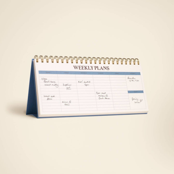 Paper Plans - Spiral Weekly Desk Pad