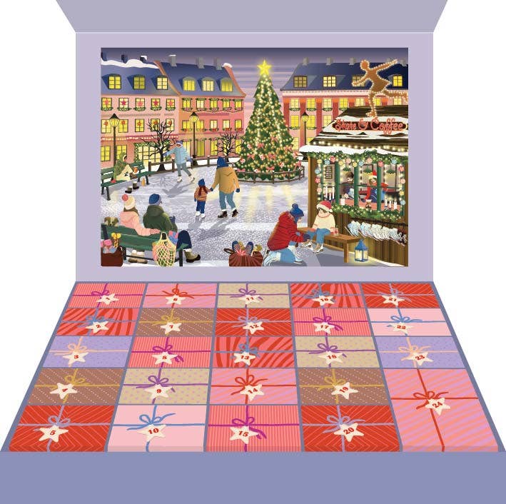 SKATE &amp; COFFEE - Puslespillkalender med 1000 brikker