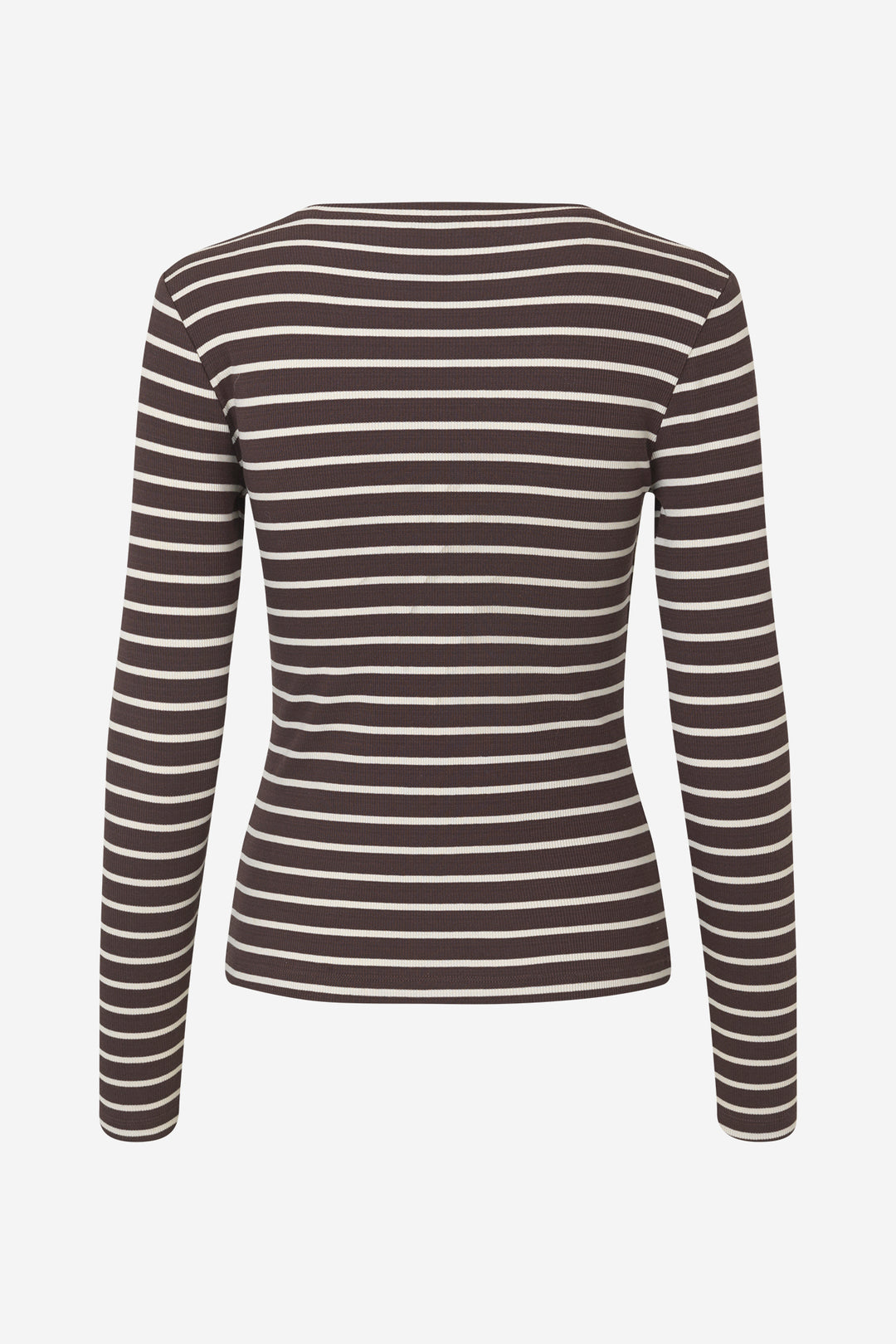 Enally Ls O-N Tee St 7262 - Moonstruck/Chocolate