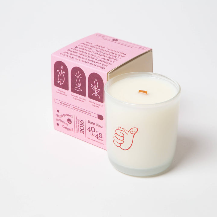 Dandy - Mahogany, Firewood &amp; Pine - Coconut Soy Candle