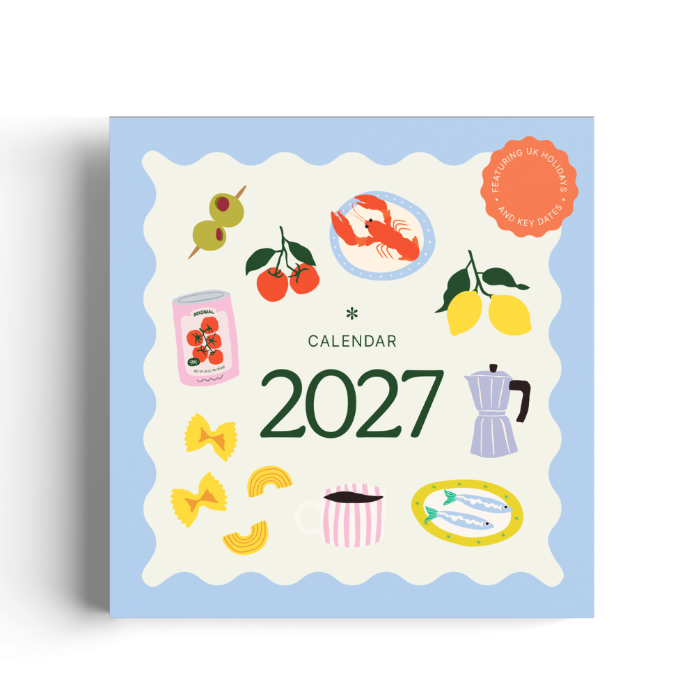 2027 Square Wall Calendar - 30x30cm - Buon Appetito