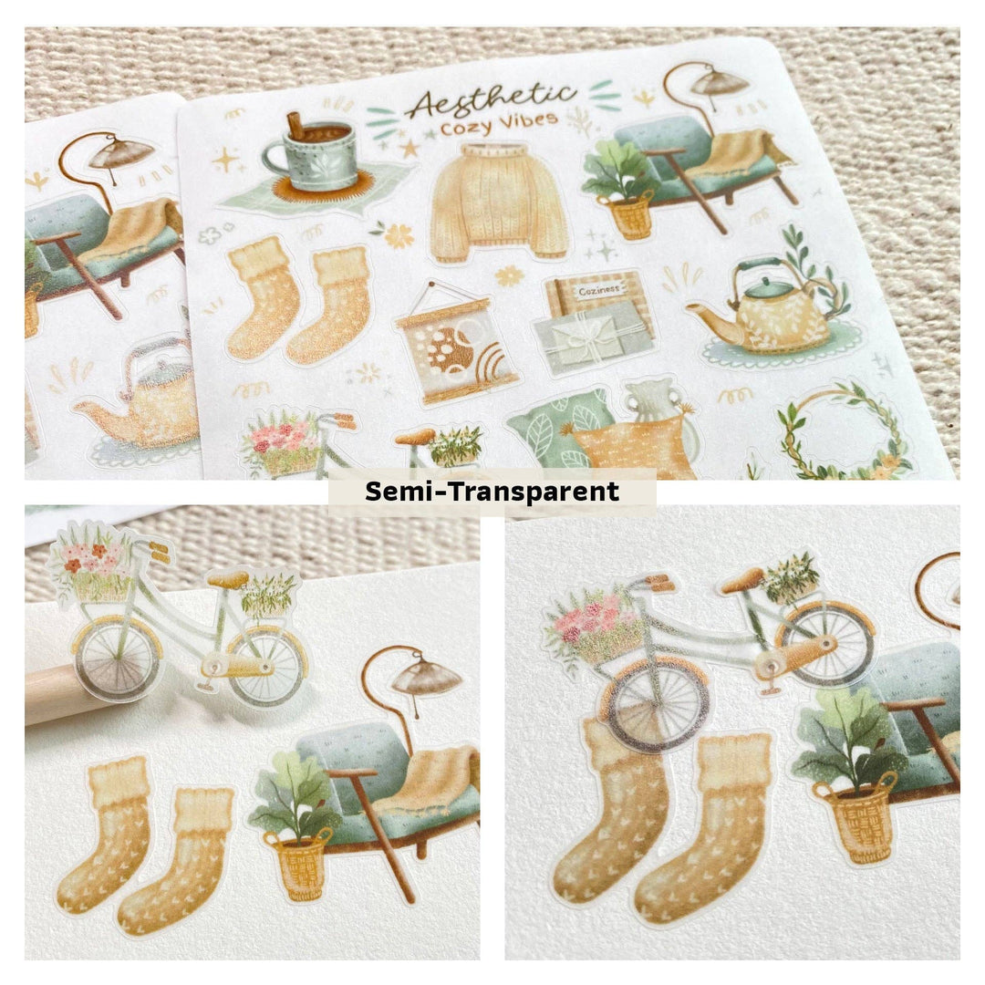 Aesthetic Cozy Vibes | Klistremerker