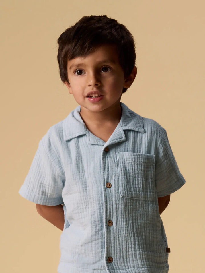 Nmmfulina Ss Shirt Lil - Zen Blue