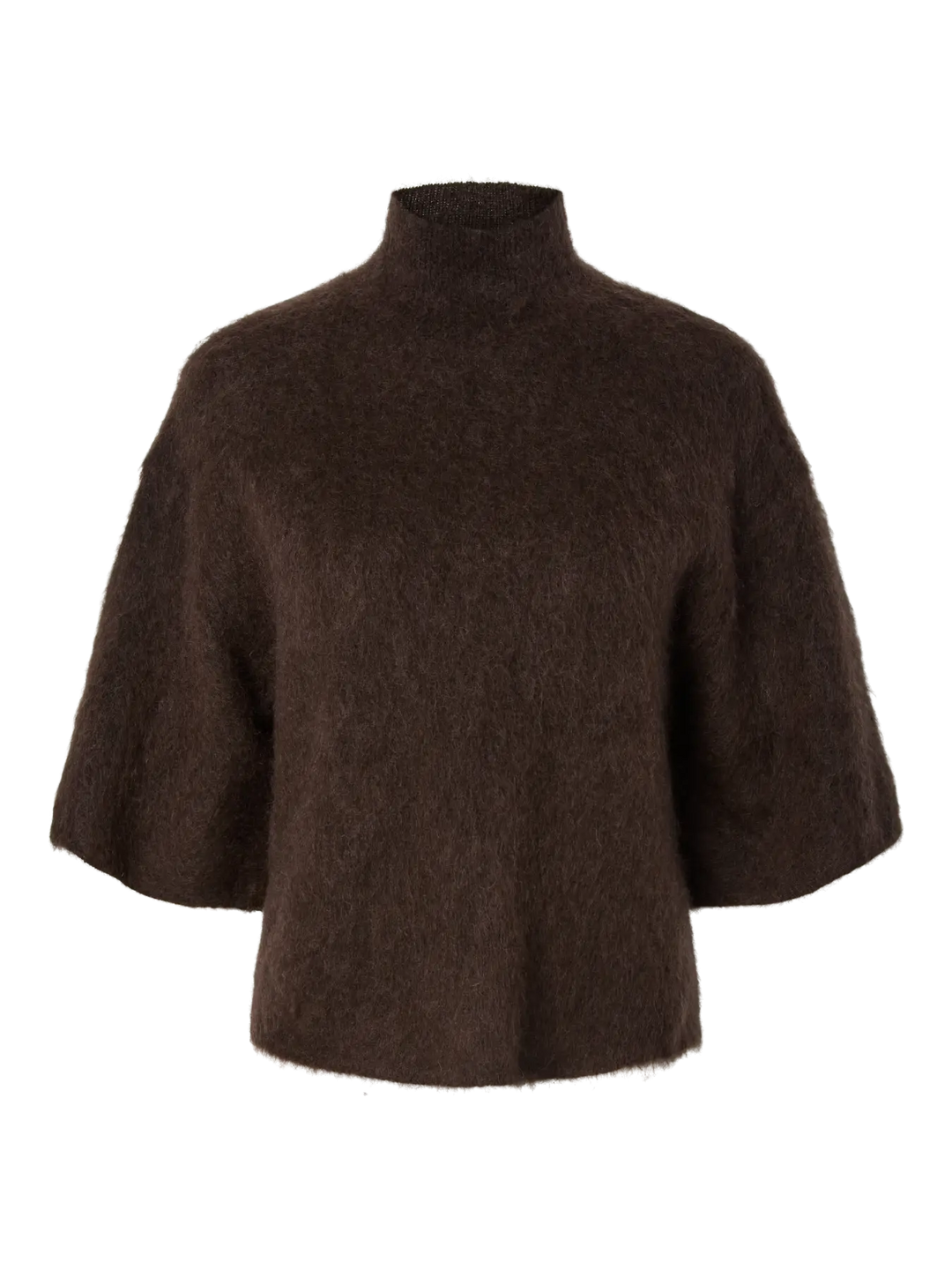 Yastilde 2/4 Mohair Blend Knit Pullover - Mole Melange