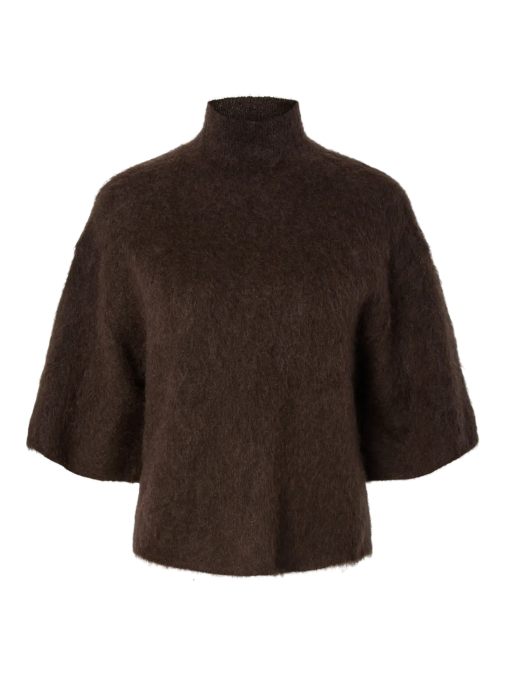 Yastilde 2/4 Mohair Blend Knit Pullover - Mole Melange