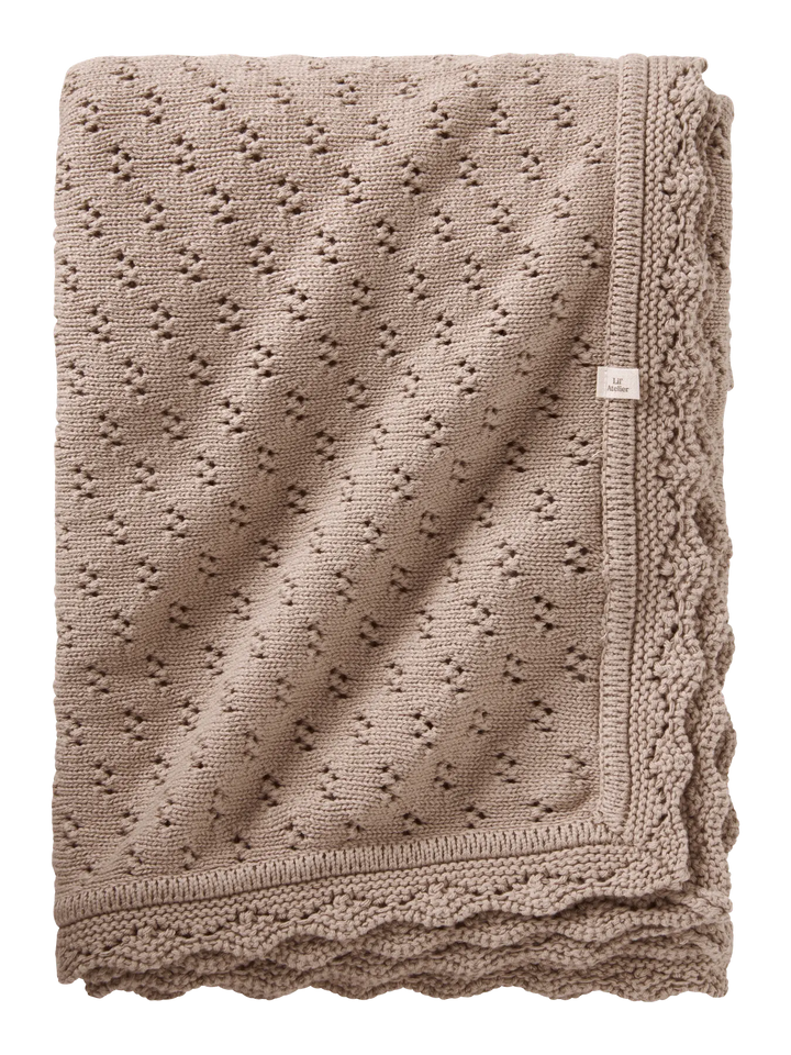 Nbnnilio Knit Blanket Lil - Oxford Tan Melange