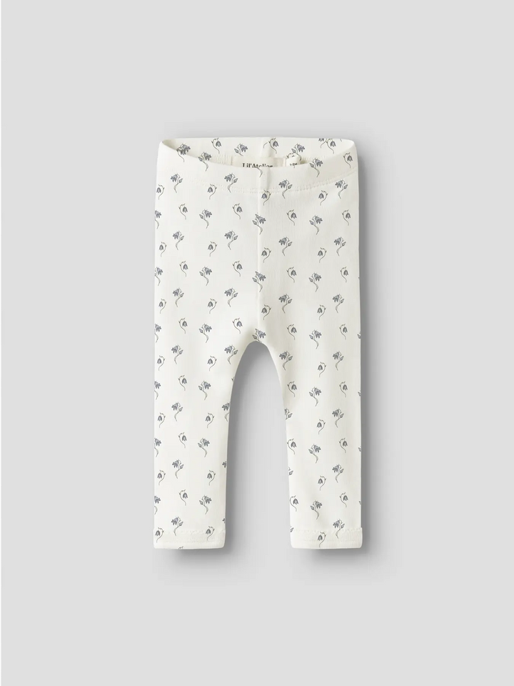 Nbfgayo Sag Slim Leggings Lil - Coconut Milk Bell Flower