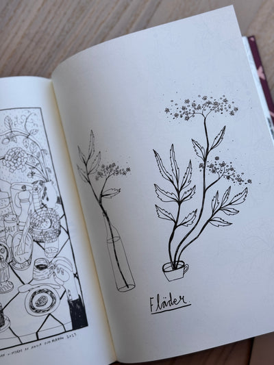 Växter, Fika och Ting - En målarbok för vuxna av Maja-Lisa Bekken