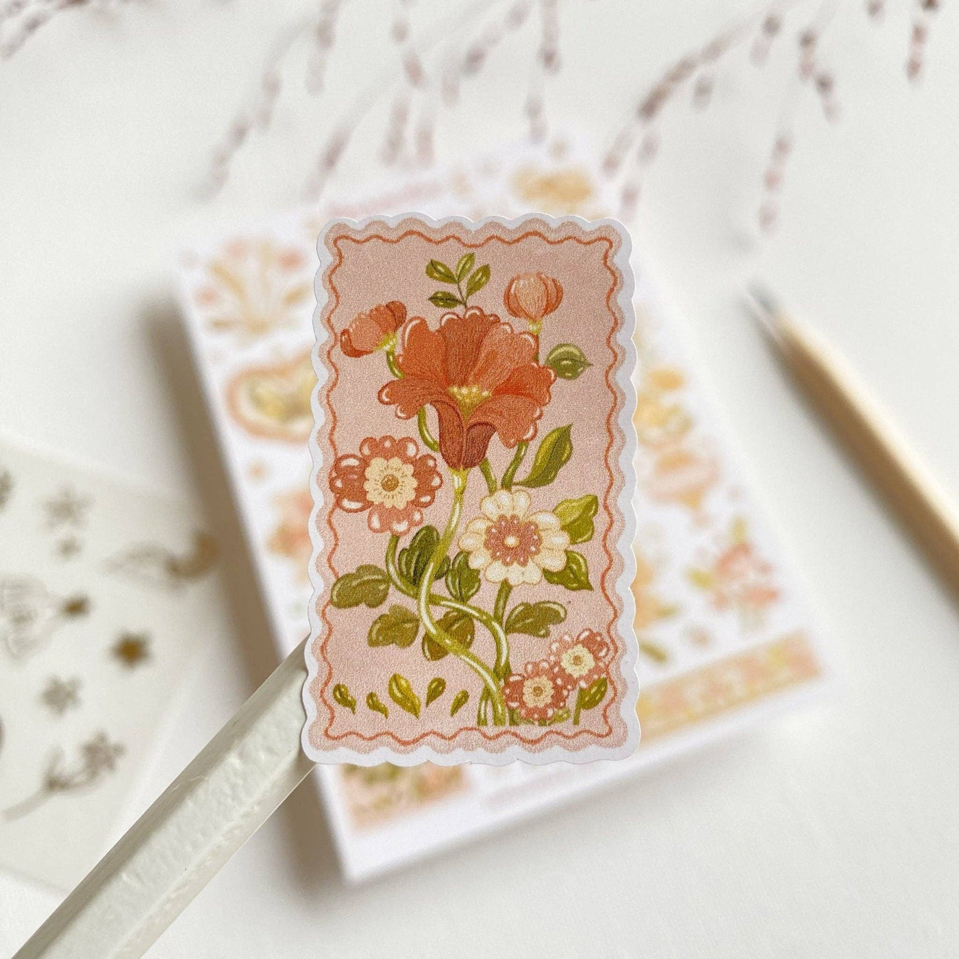 Romantic Flower | Klistremerker