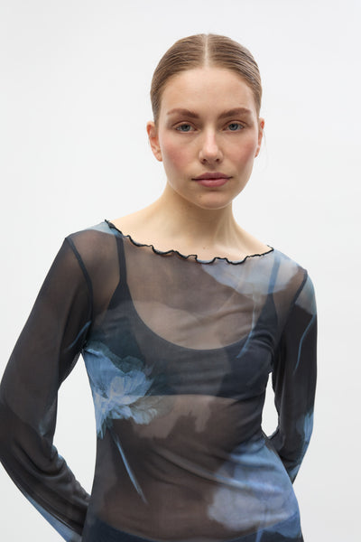 Ennicola Ls Top Aop 7042 - Winter Garden