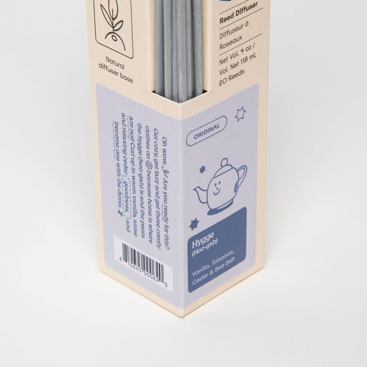 Hygge - Vanilla, Tobacco &amp; Sea Salt - 4 oz Reed Diffuser