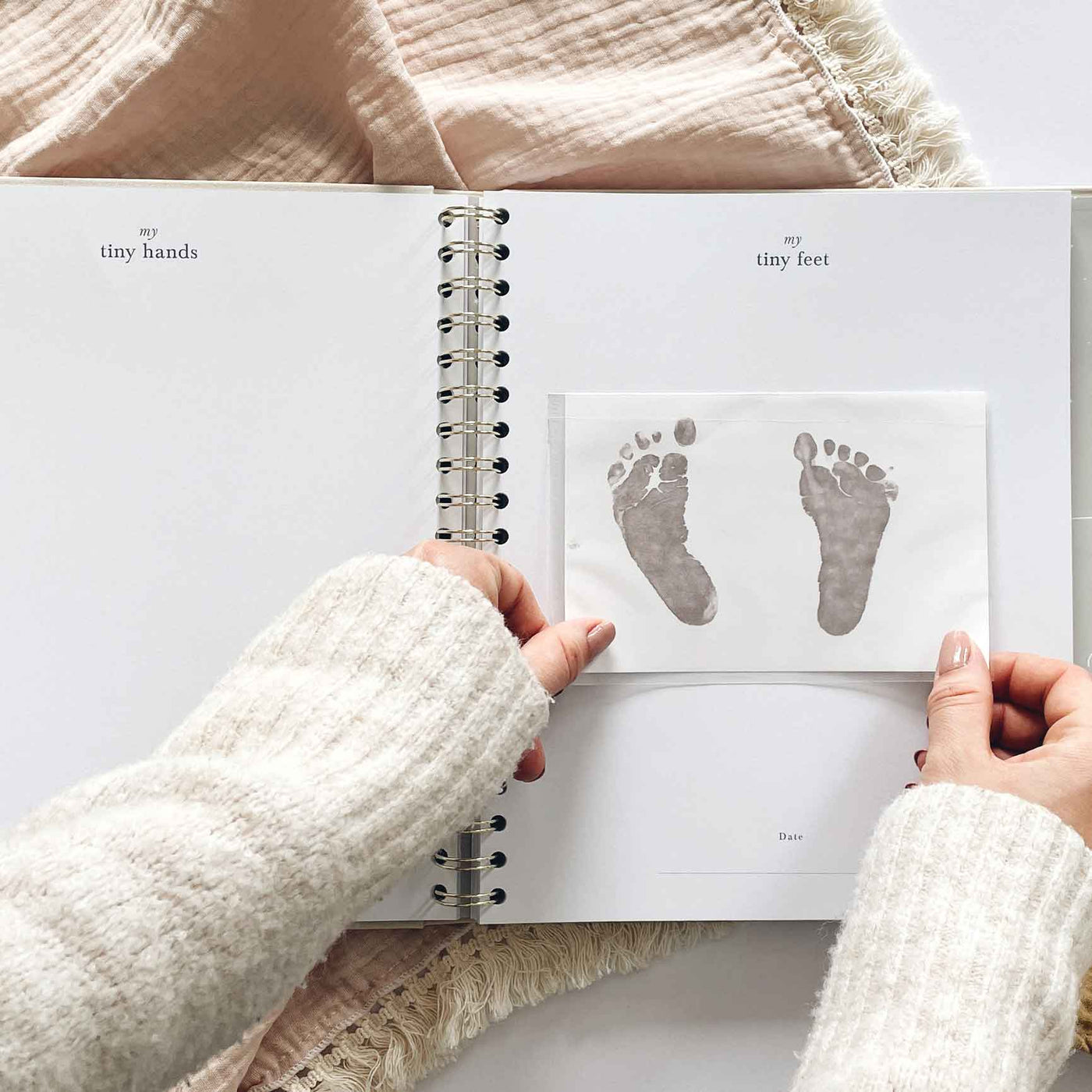 My Baby Book - Baby Memory Book - White