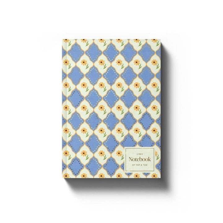 Luxe Pattern Notebook - A5 Softcover - Blue