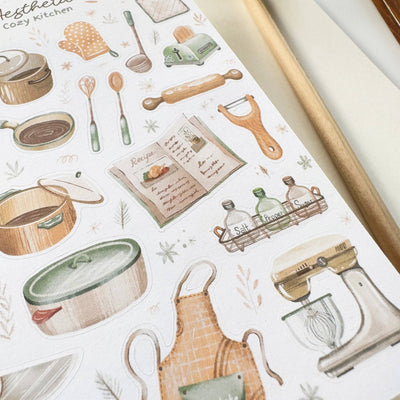 Aesthetic Cozy Kitchen | Klistremerker
