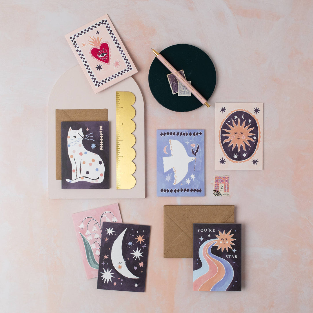 Dotty Cat - Lite kort