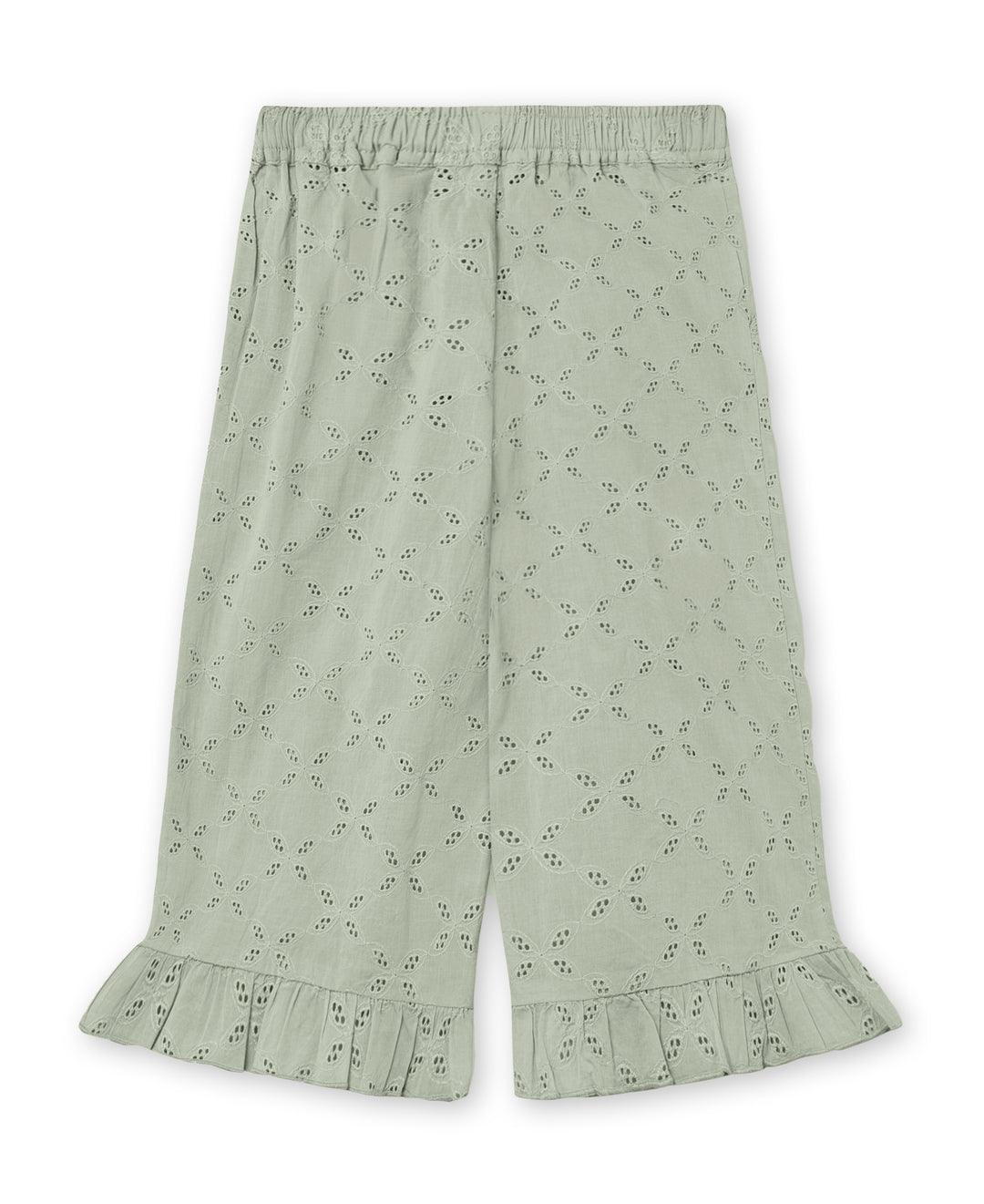 Harper Ruffle Pant - Aqua Gray