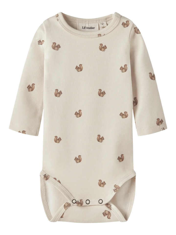Nbnlayo Kim Ls Slim Body Lil Noos - Turtledove Squirrel