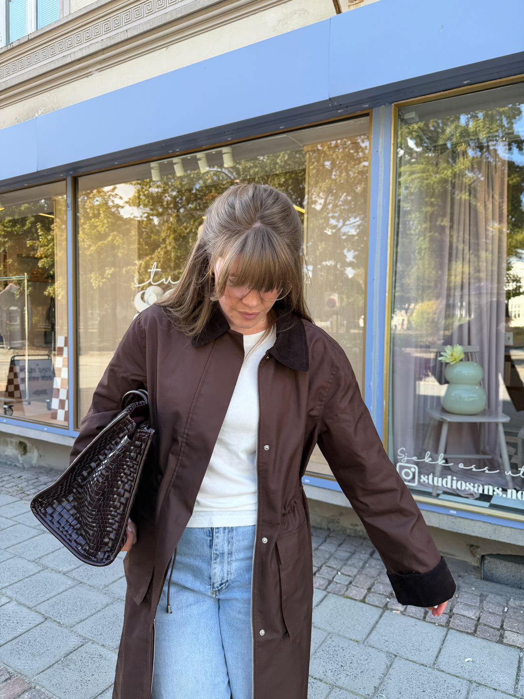 Yasanca Ls Parka Coat S. Noos - Coffee Bean