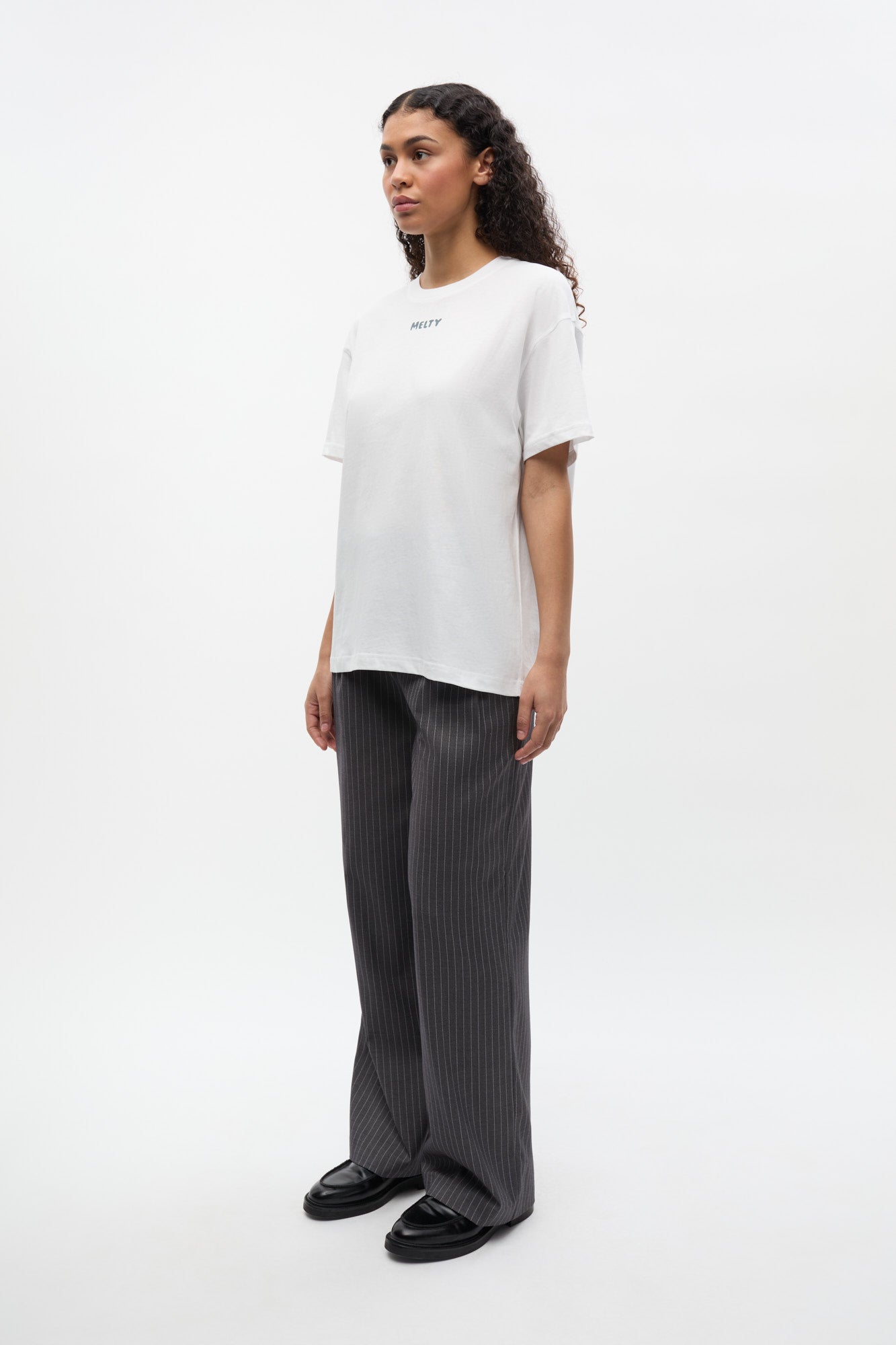 Enwilla Pants 7300 - Grey/White Pinstriped
