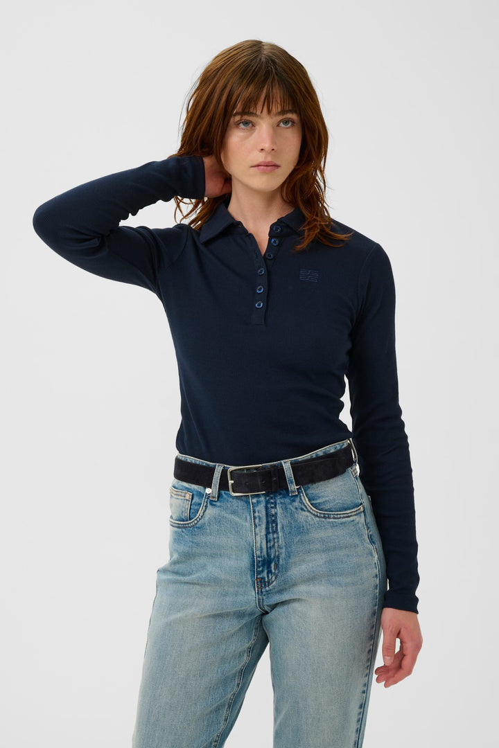 GZdrew ls polo top - Sky Captain