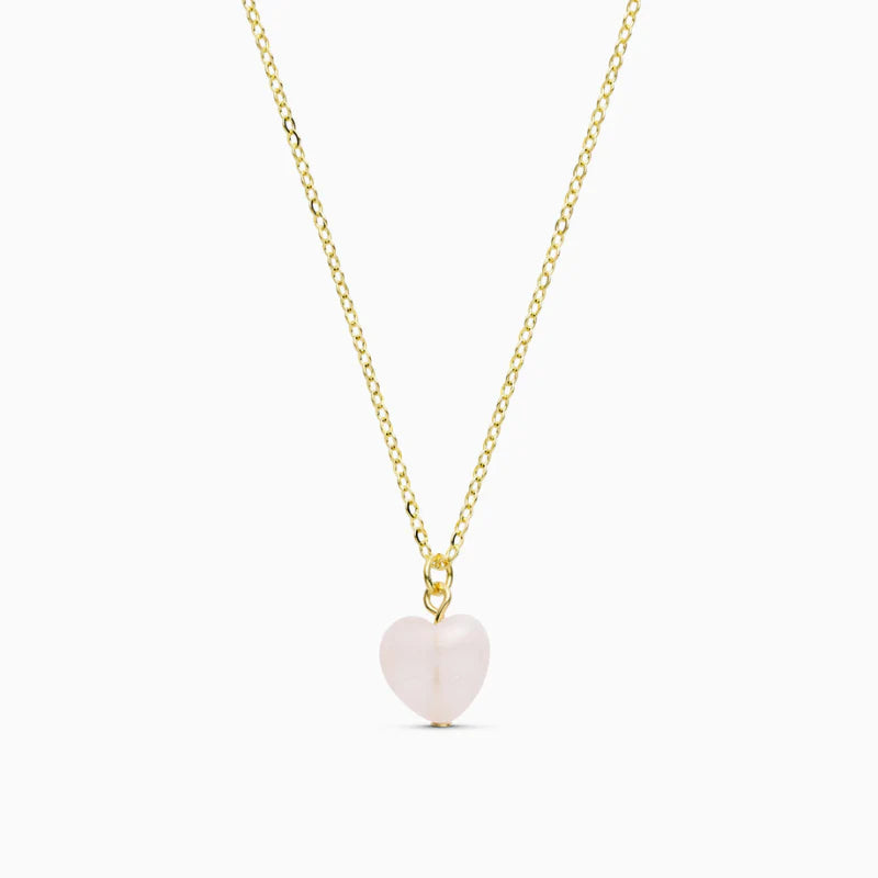 Halskjede - Alma - Rose Quartz Heart (Love)