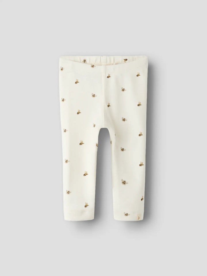 Nbngayo Gno Slim Legging Lil - Coconut Milk Bee