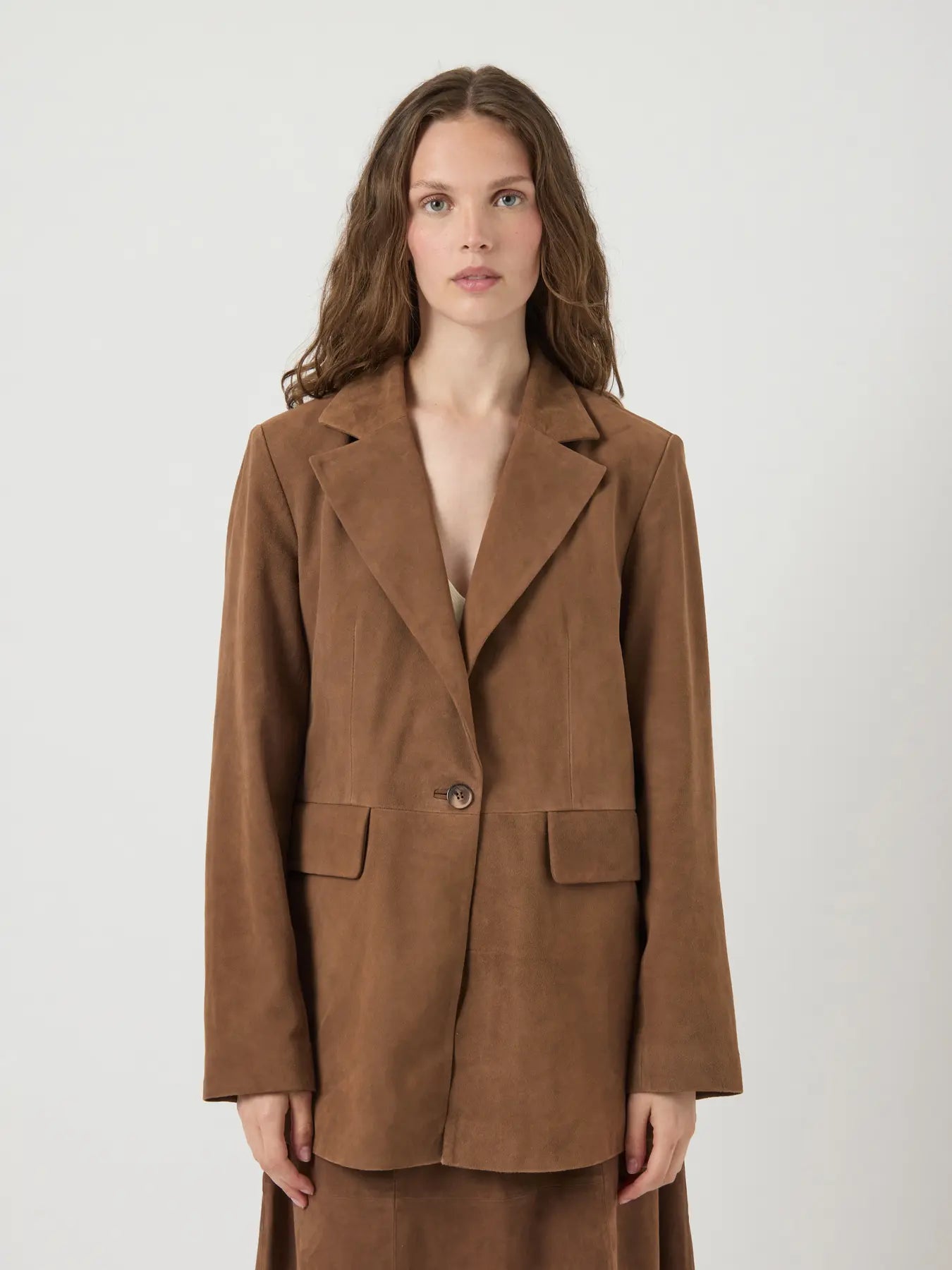 Yaspalma Ls Suede Leather Blazer