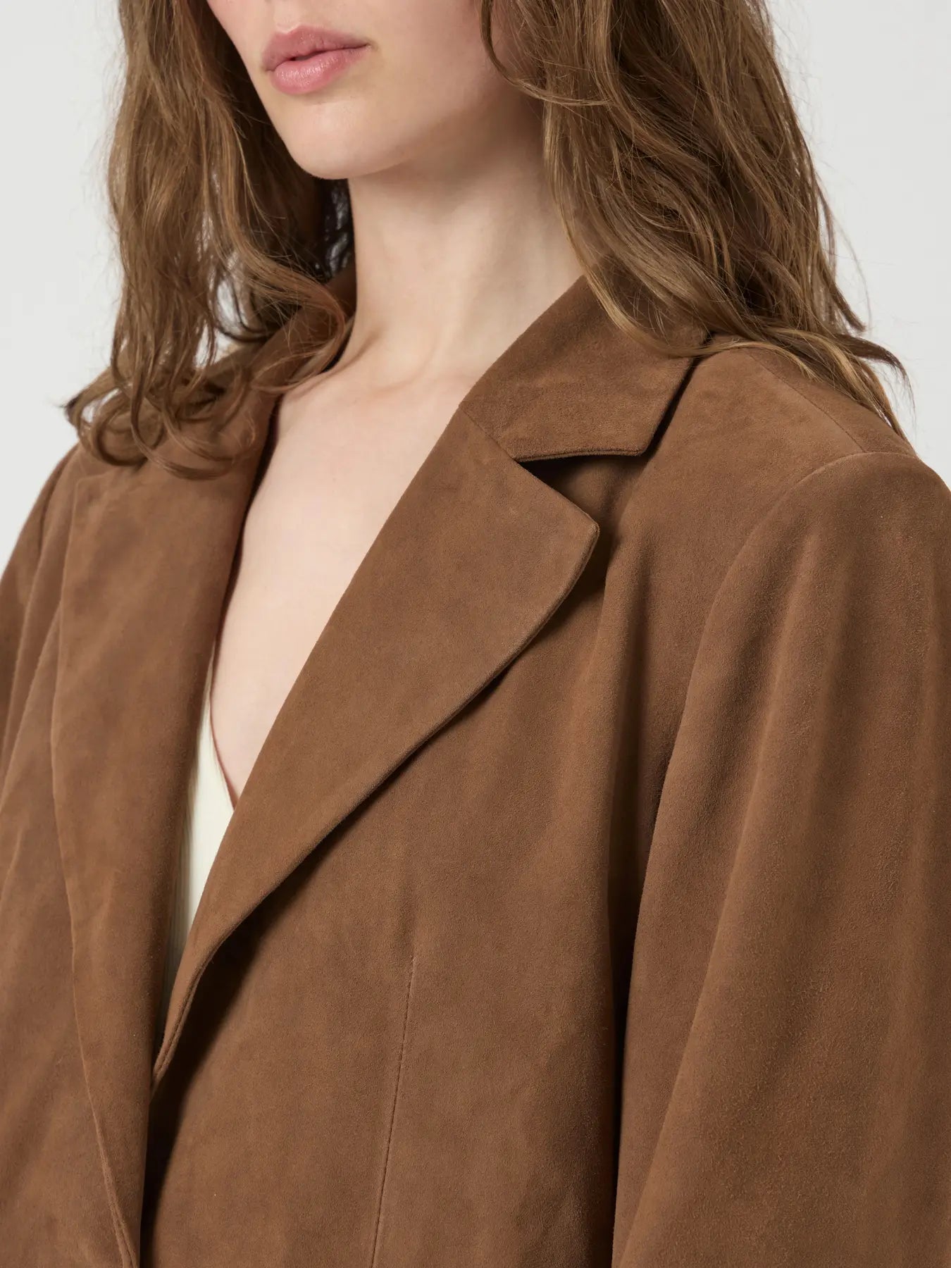 Yaspalma Ls Suede Leather Blazer
