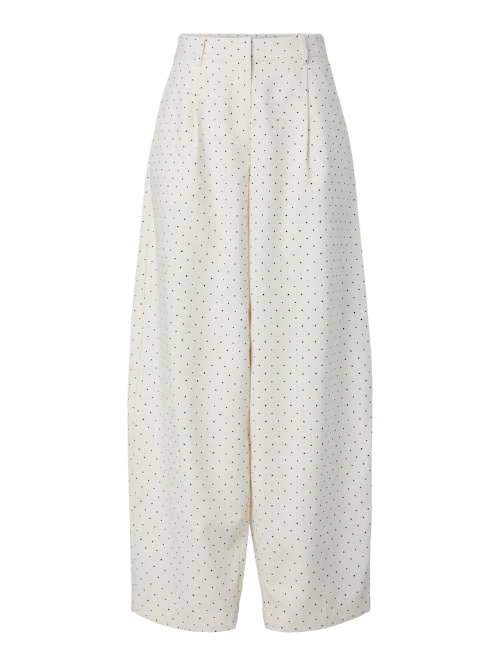 Yasdotly Hw Barrel Pant - Star White W. Black Dots