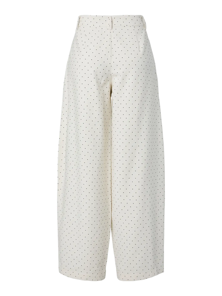 Yasdotly Hw Barrel Pant - Star White W. Black Dots