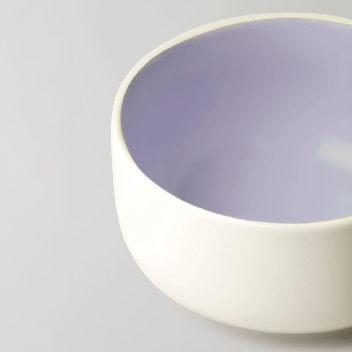 Clayware bowl Ivory/Lavendel - Sett med 2