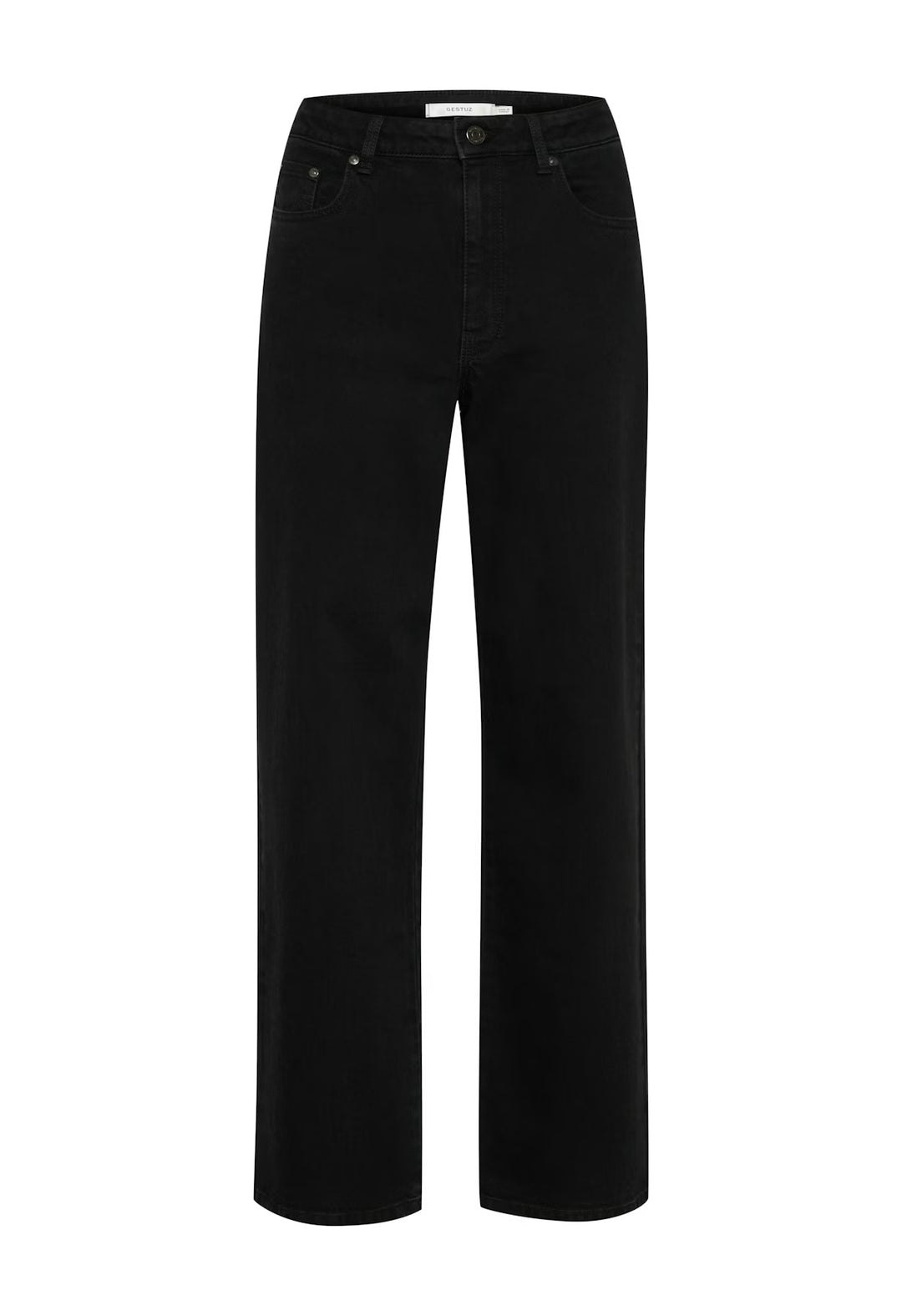 ZolinaGZ wide jeans NOOS - Washed dark black - Black
