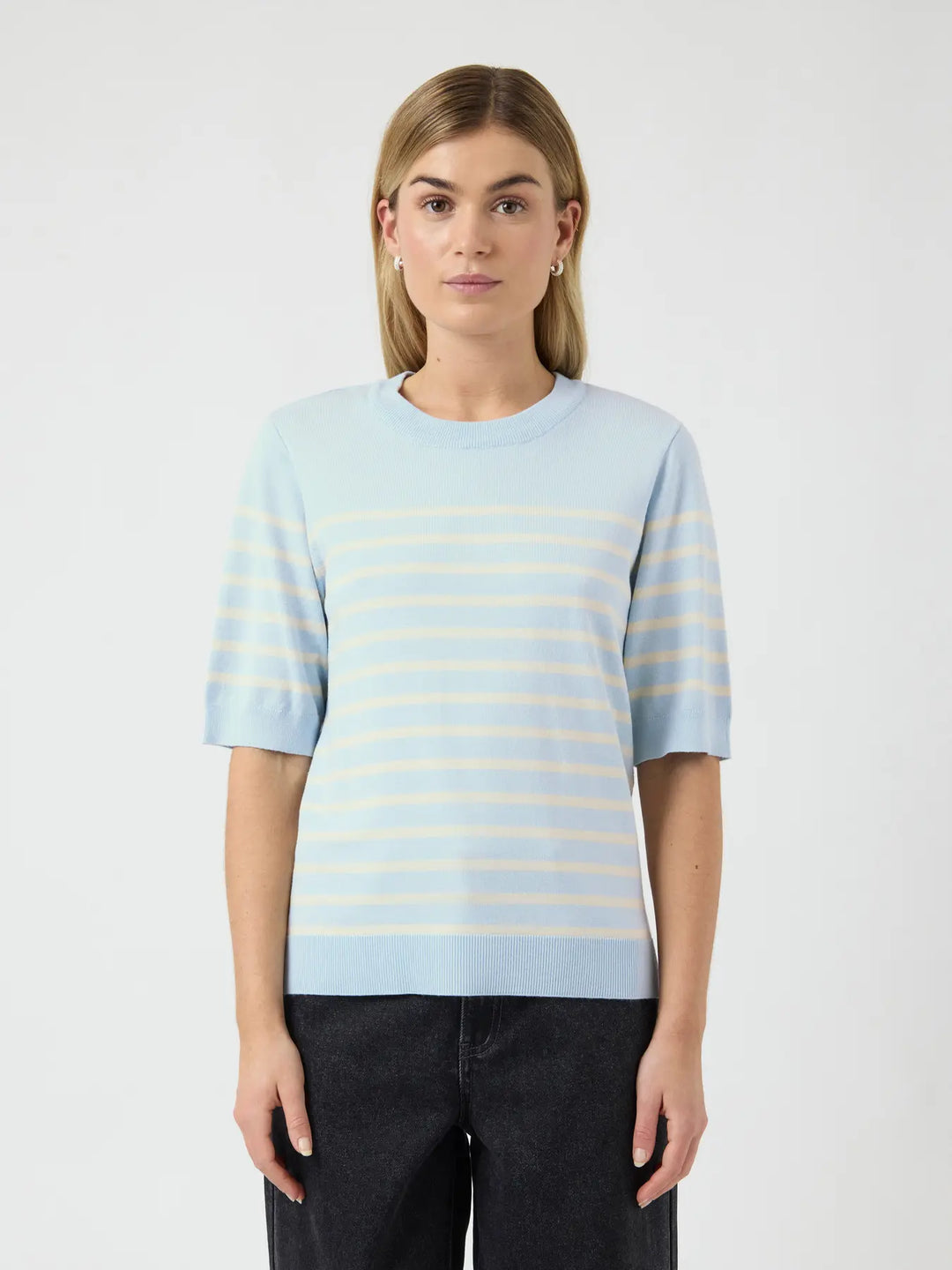 Yaslena Ss Knit Pullover S. Noos - Skyway Birch