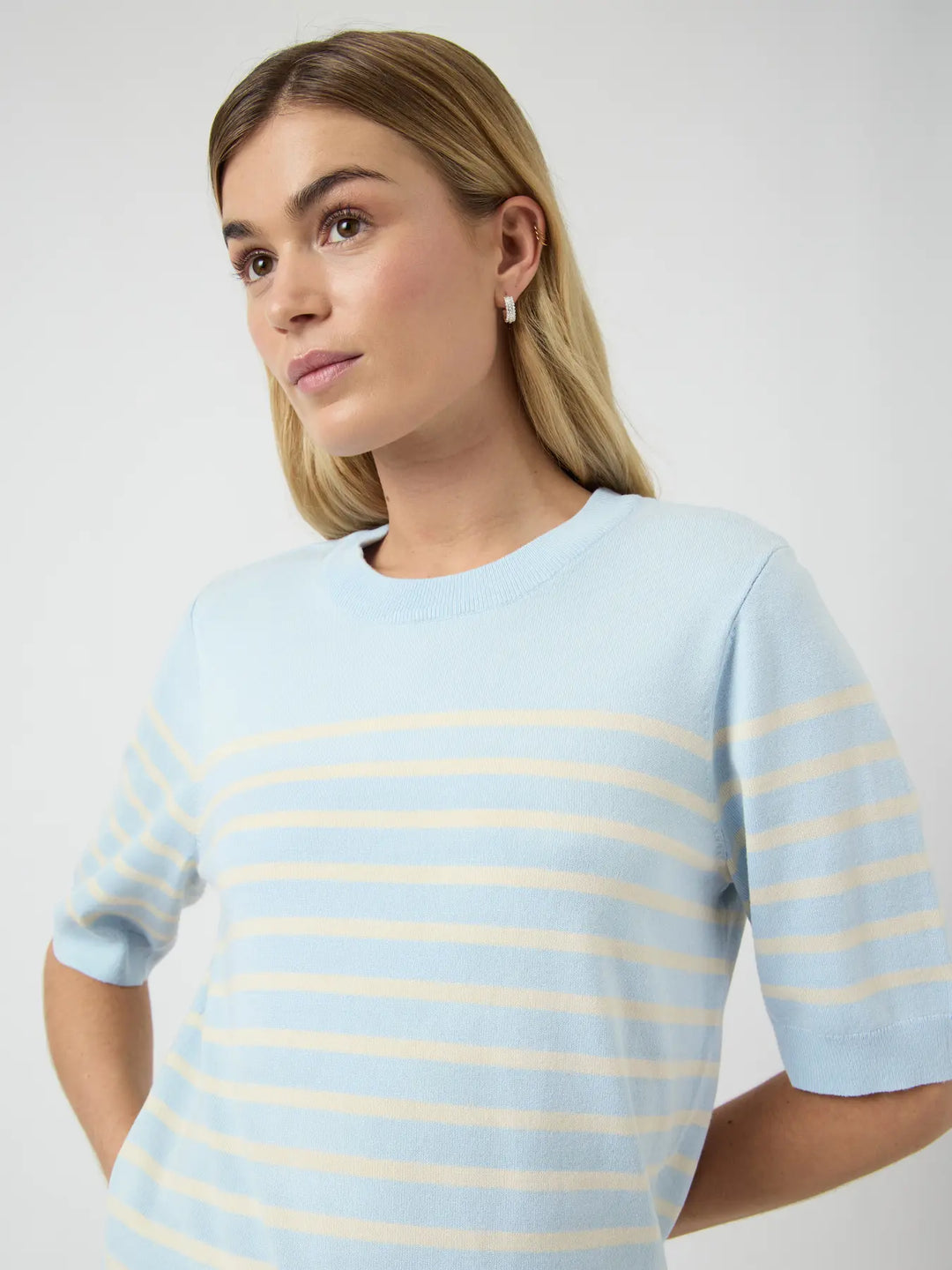 Yaslena Ss Knit Pullover S. Noos - Skyway Birch