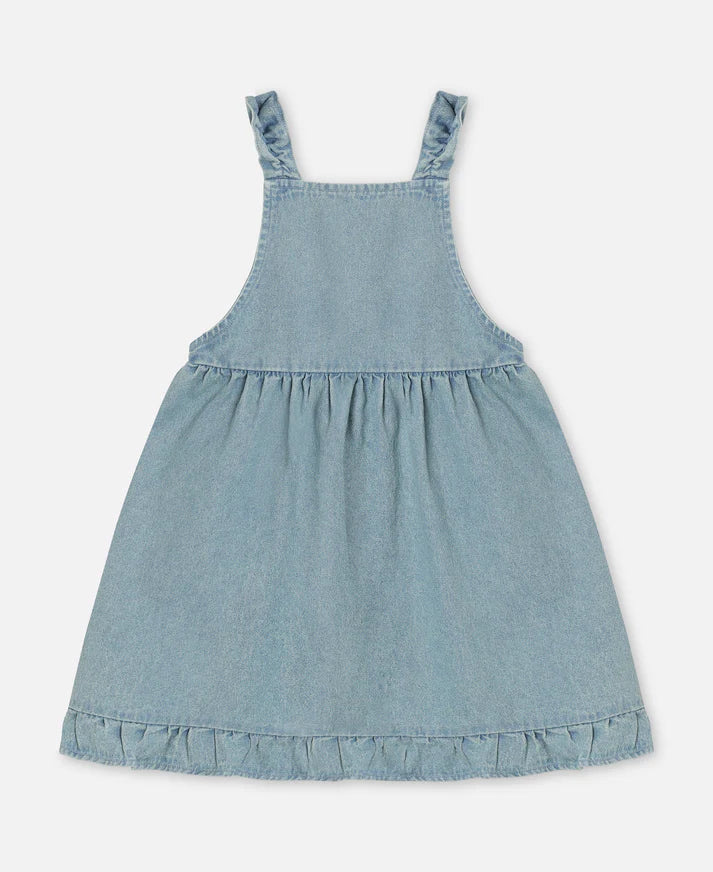Don Embr Spencer Dress - Light Denim Blue