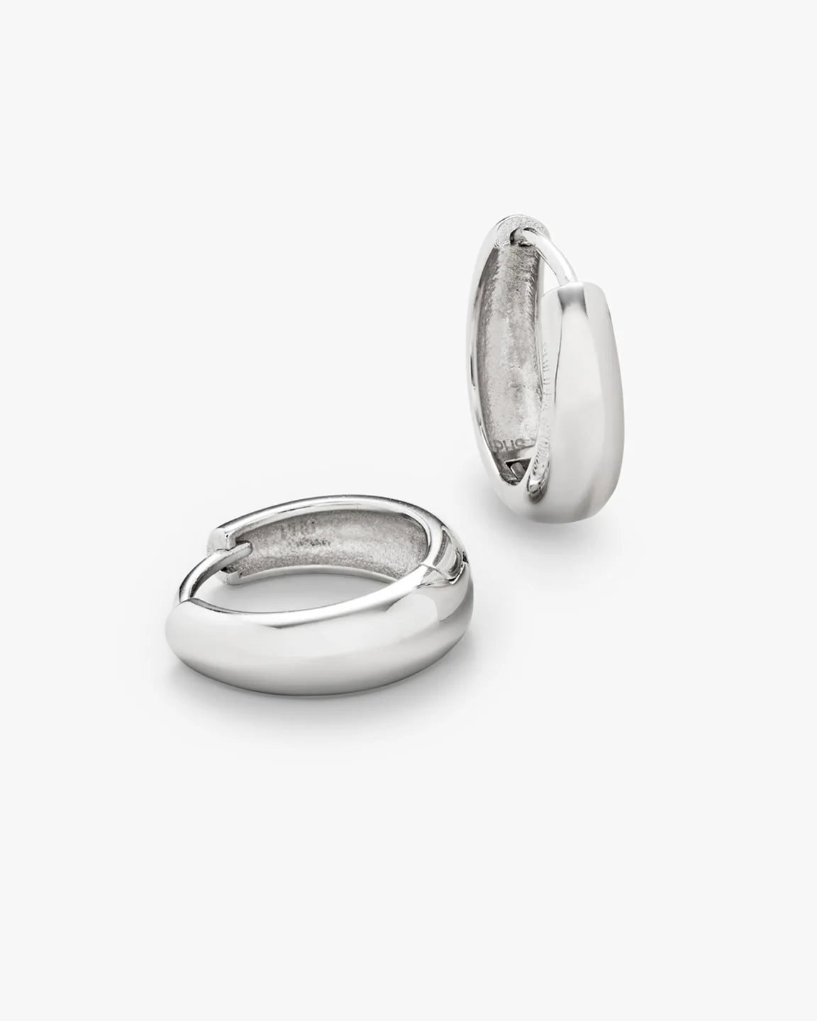 Dome Hoops Large  - Sølv