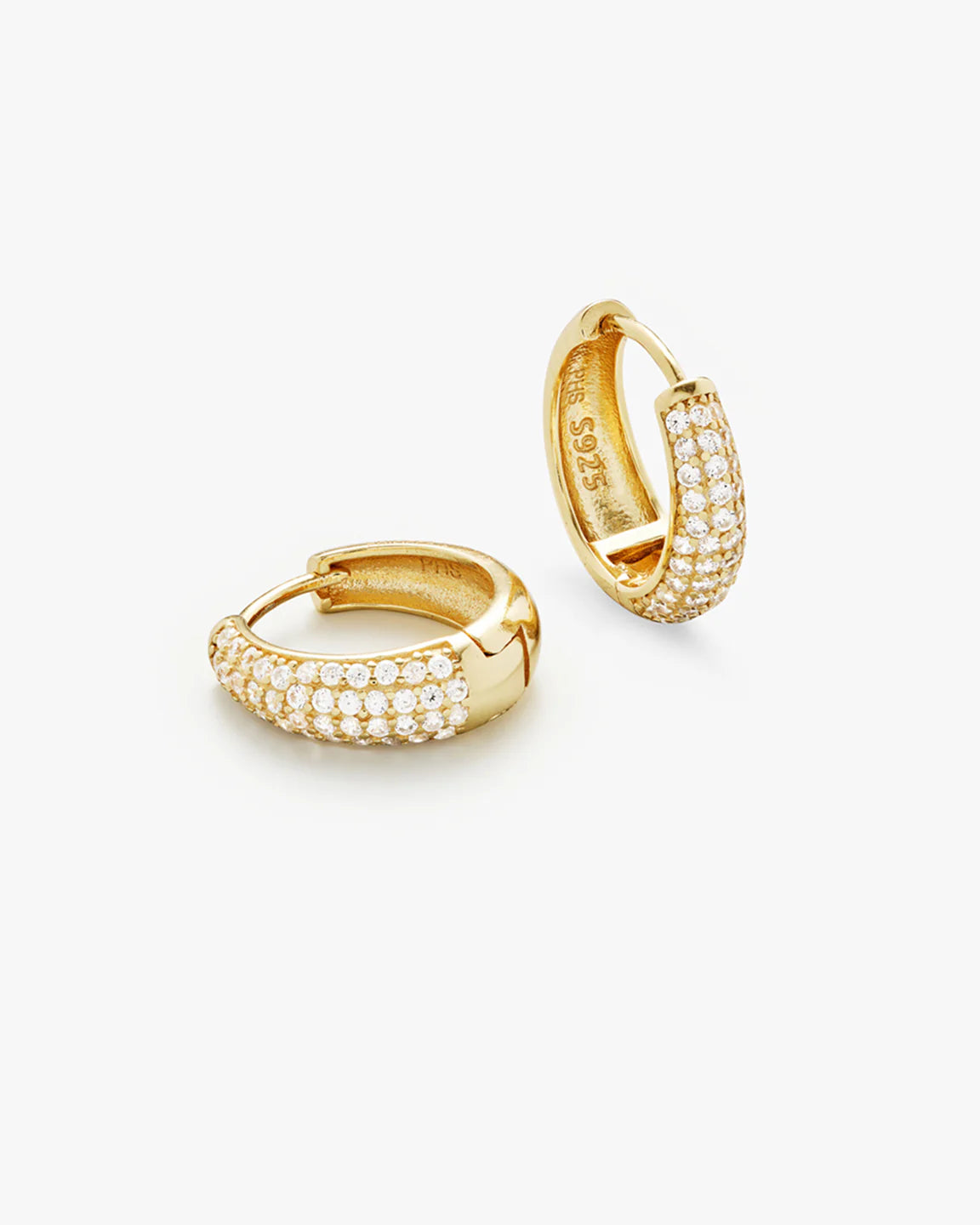 Dome Pave Hoops Medium