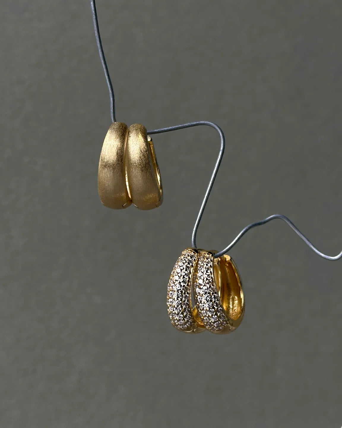 Dome Pave Hoops Medium