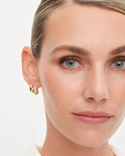 Dome Pave Hoops Medium