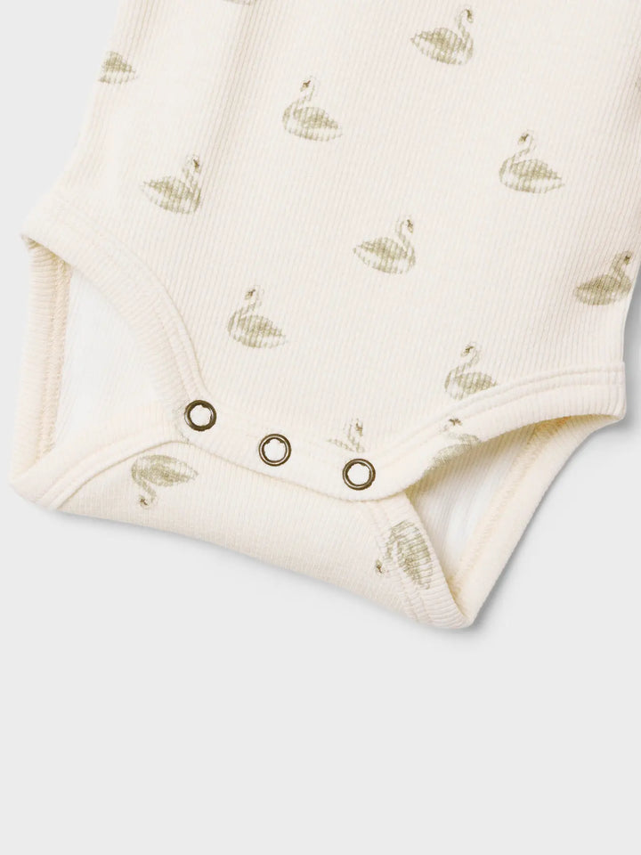 Nbfgavo Eko Ls Slim Body Lil Noos - Pastel Parchment Swan