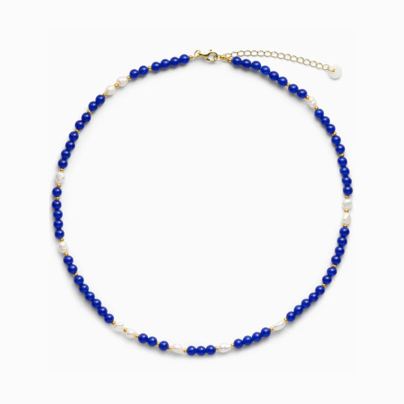 Halskjede - Ellie - Lapis Lazuli Pearl (Wisdom)
