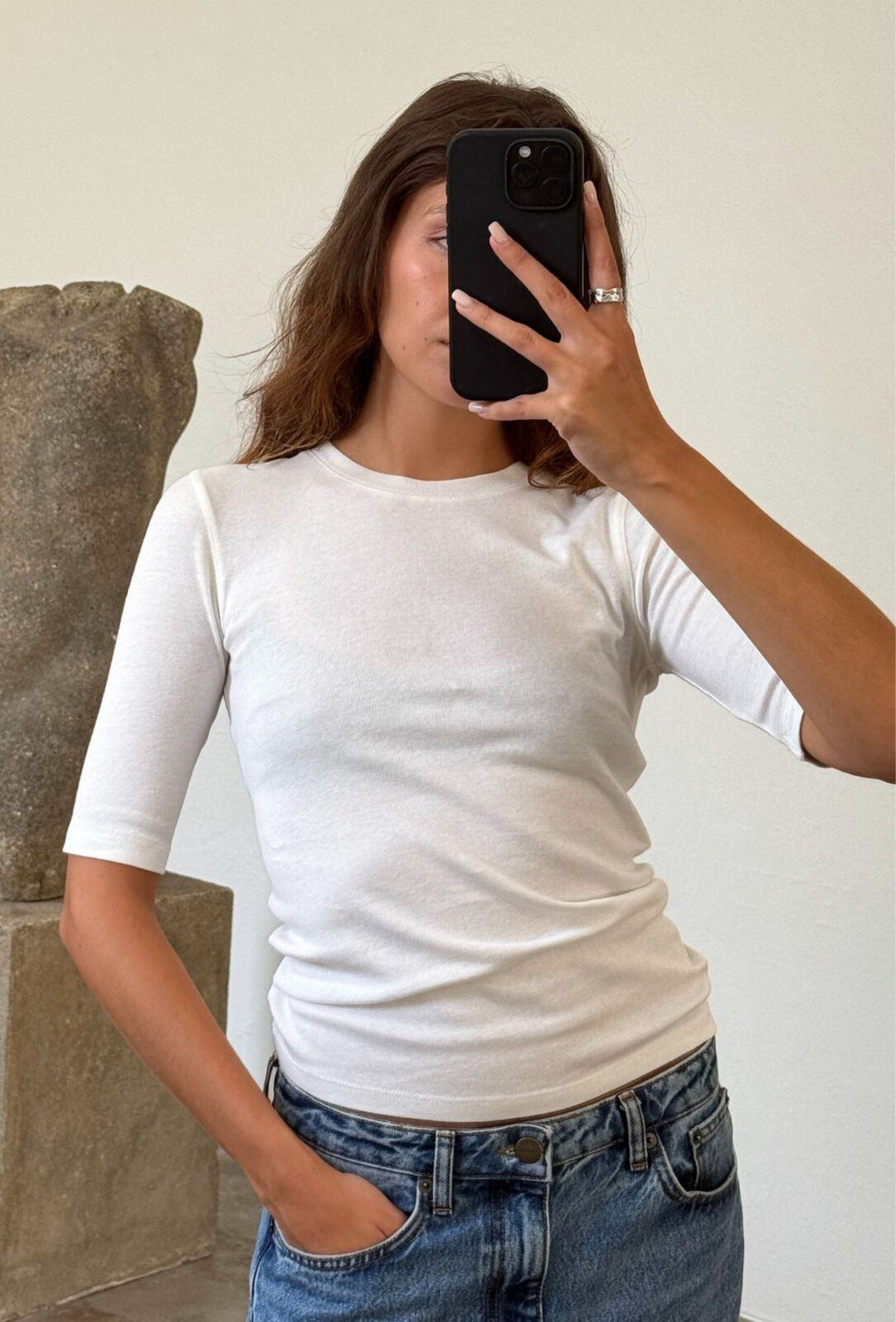 Femke o-neck t-shirt - Off White